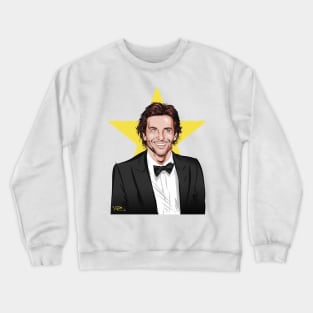 Bradley Cooper - An illustration by Paul Cemmick Crewneck Sweatshirt